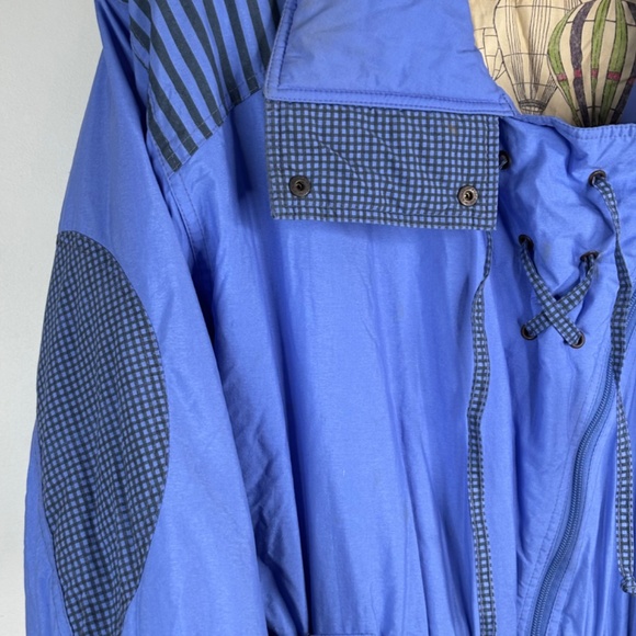 VTG 80s Ski Suit One Piece Snowsuit Womens 16 Powder Blue Retro Made in Italy - Picture 4 of 16